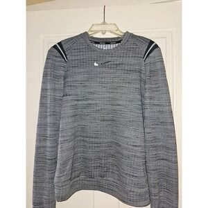Nike Golf Dri-FIT Pullover Womens Small Grey Space Dye Long Sleeve Crewneck Top